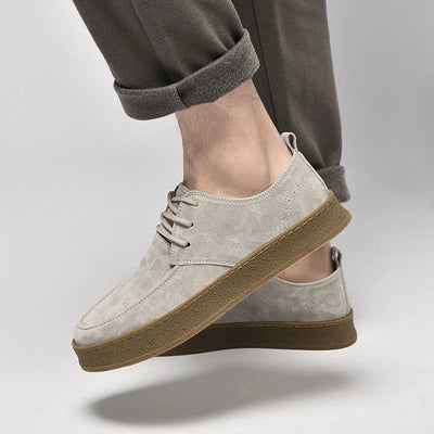 Men’s Taupe Suede Lace Up Shoes
