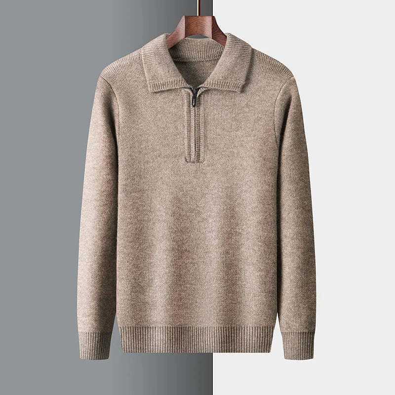 Men's Wool Crew Neck Pullover Jumper
