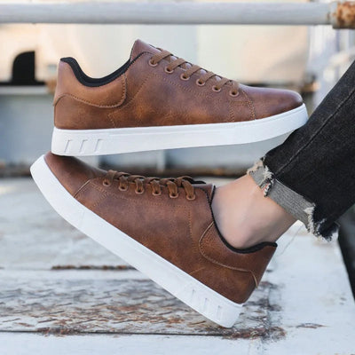 Men’s Lace Up White Sole Sneakers