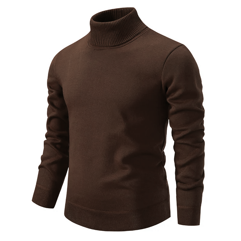 Men’s Ribbed Turtleneck Knit Jumper