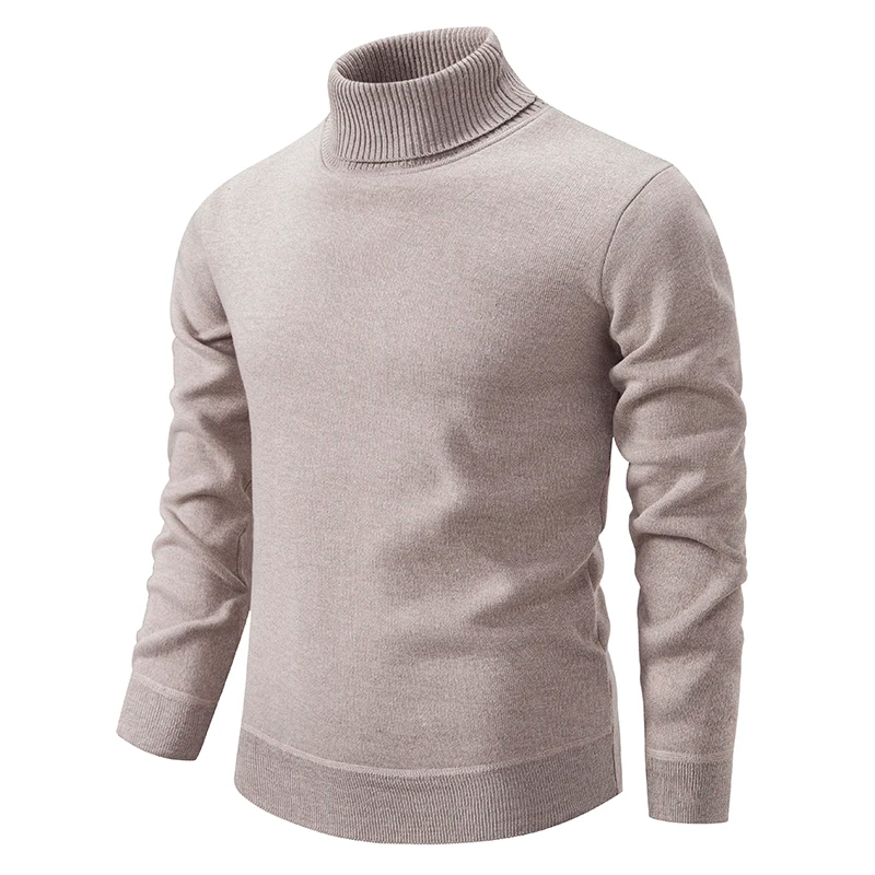 Men’s Ribbed Turtleneck Knit Jumper