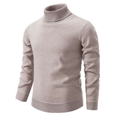 Men’s Ribbed Turtleneck Knit Jumper