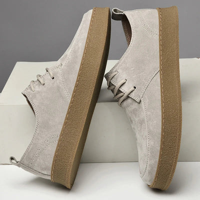 Men’s Taupe Suede Lace Up Shoes