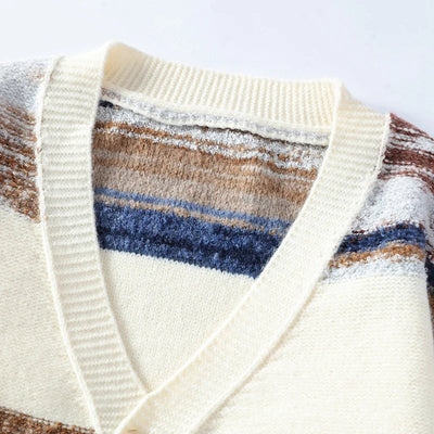 Women's Abstract Knit Open Cardigan