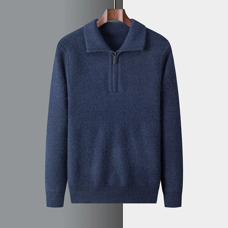 Men's Wool Crew Neck Pullover Jumper