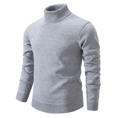 Men’s Ribbed Turtleneck Knit Jumper