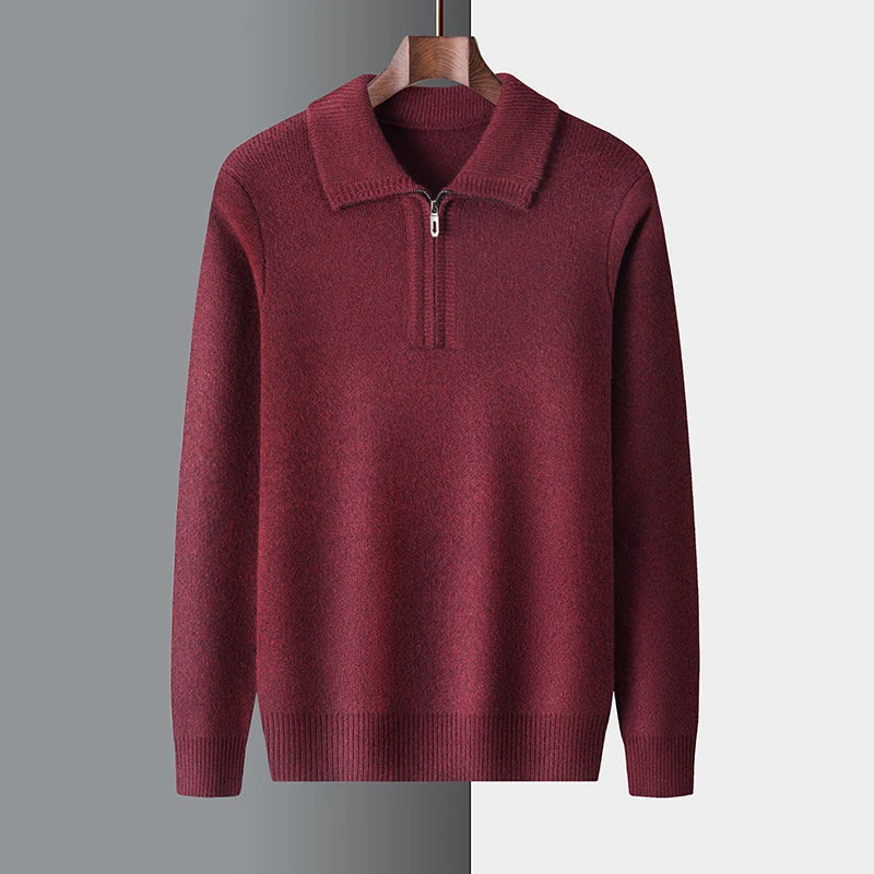 Men's Wool Crew Neck Pullover Jumper
