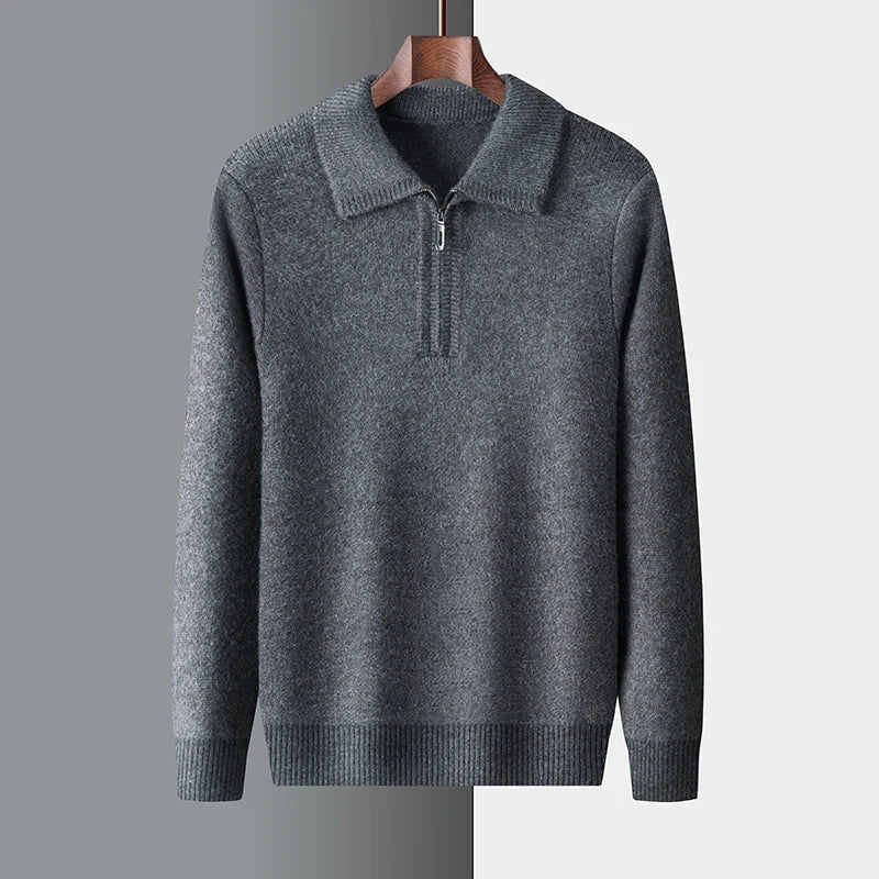 Men's Wool Crew Neck Pullover Jumper