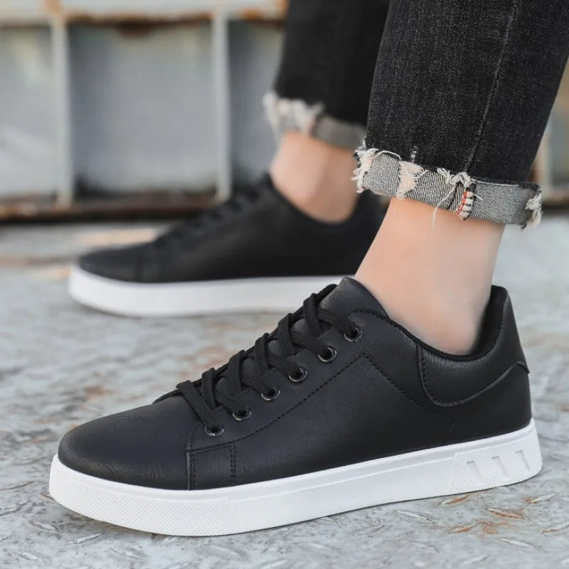 Men’s Lace Up White Sole Sneakers
