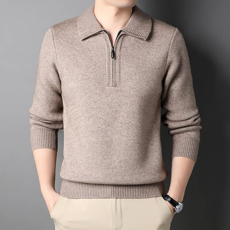 Men's Wool Crew Neck Pullover Jumper