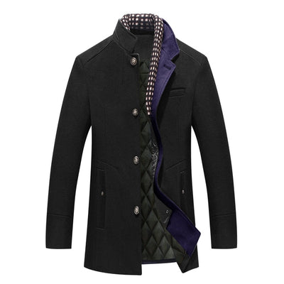 Men’s Wool Button Front Coat