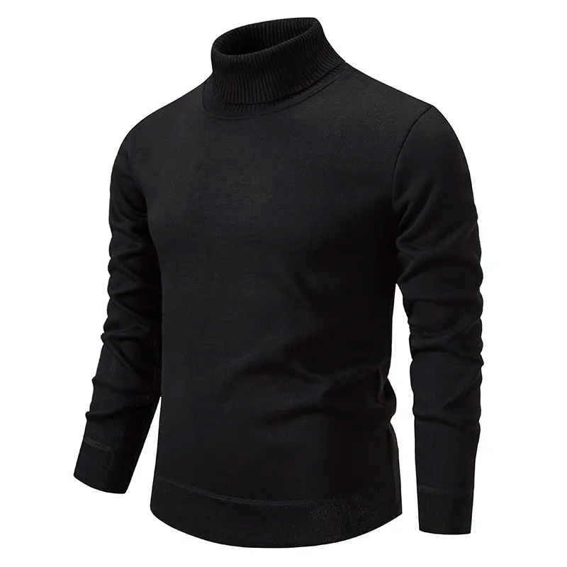 Men’s Ribbed Turtleneck Knit Jumper
