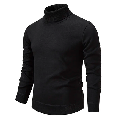 Men’s Ribbed Turtleneck Knit Jumper