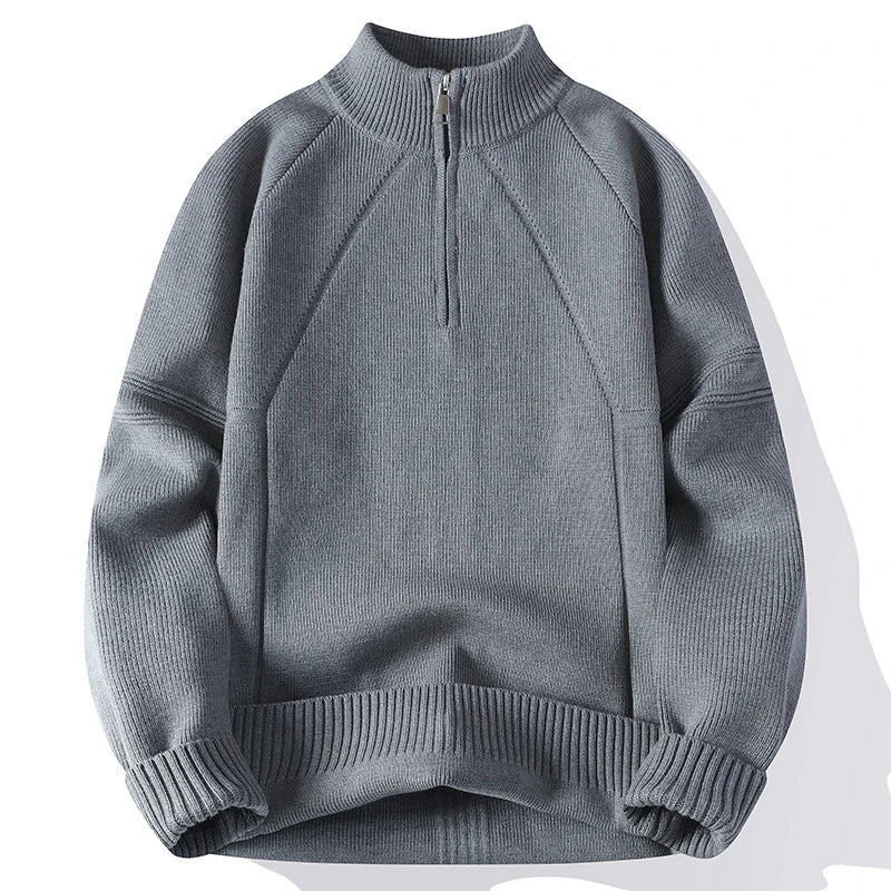 Men’s Half Zip Knit Jumper