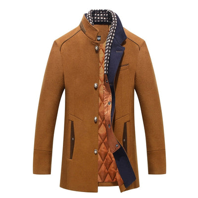 Men’s Wool Button Front Coat
