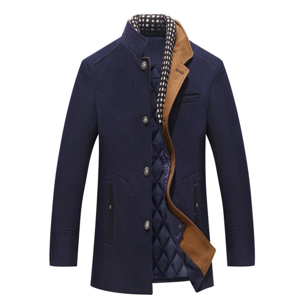 Men’s Wool Button Front Coat