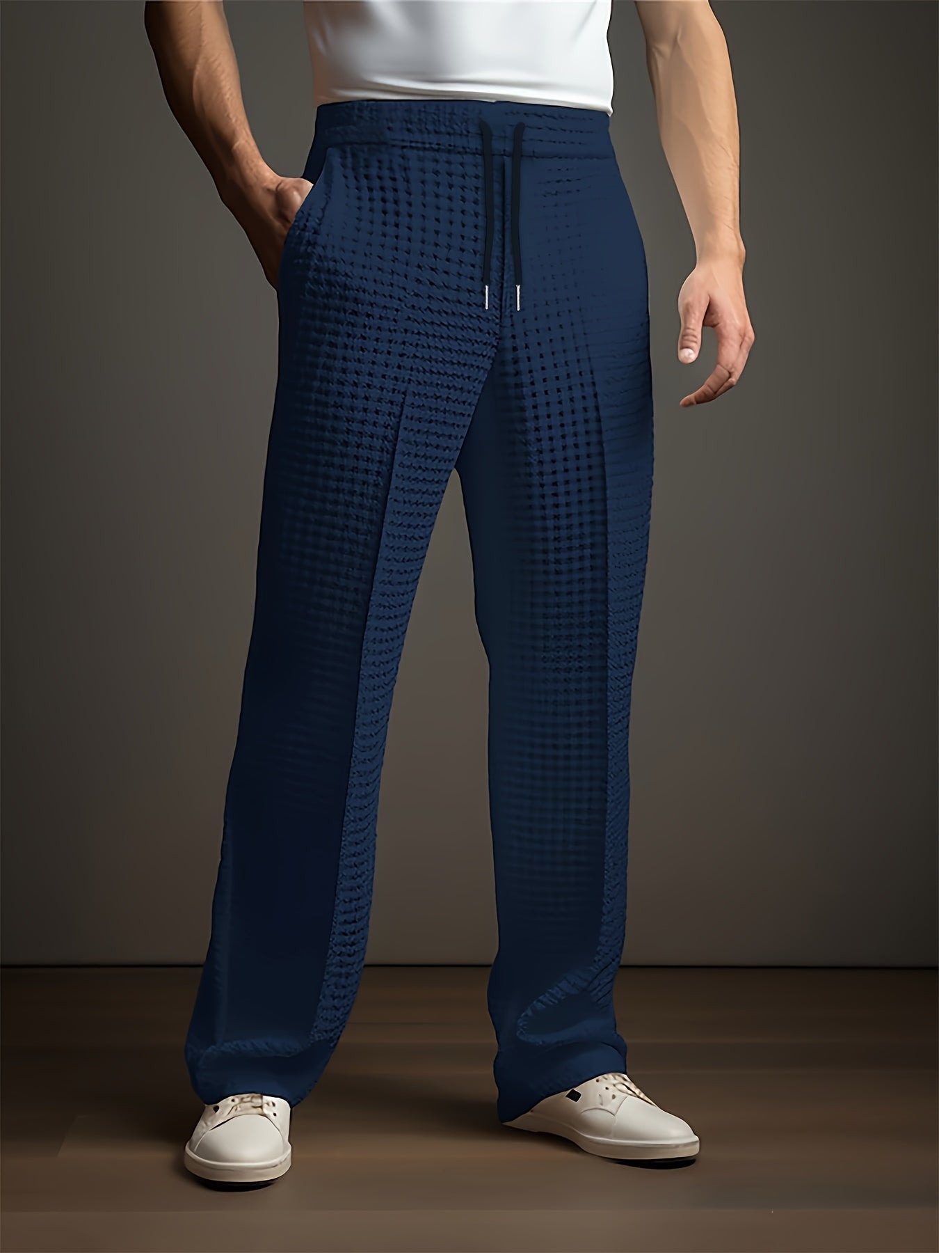 Men’s Textured Straight Leg Lounge Pants