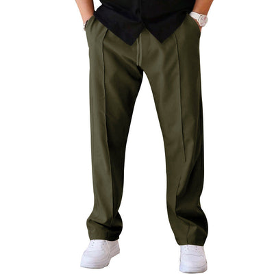 Men’s Straight Fit Pleated Trousers