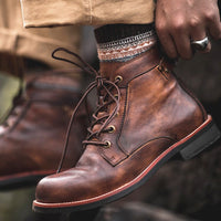 Men’s Leather Lace Up Boots