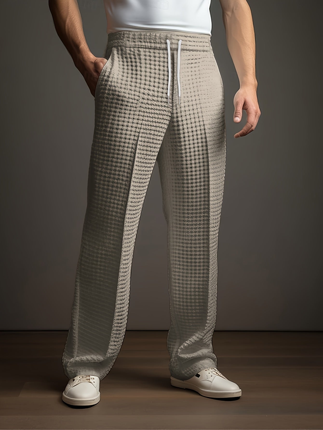 Men’s Textured Straight Leg Lounge Pants