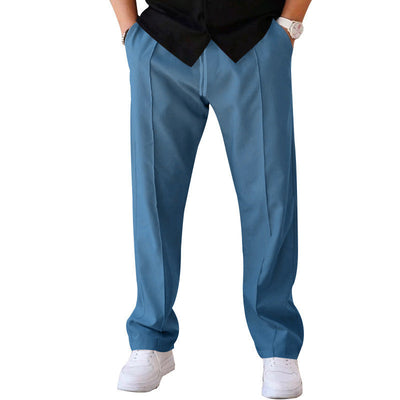 Men’s Straight Fit Pleated Trousers