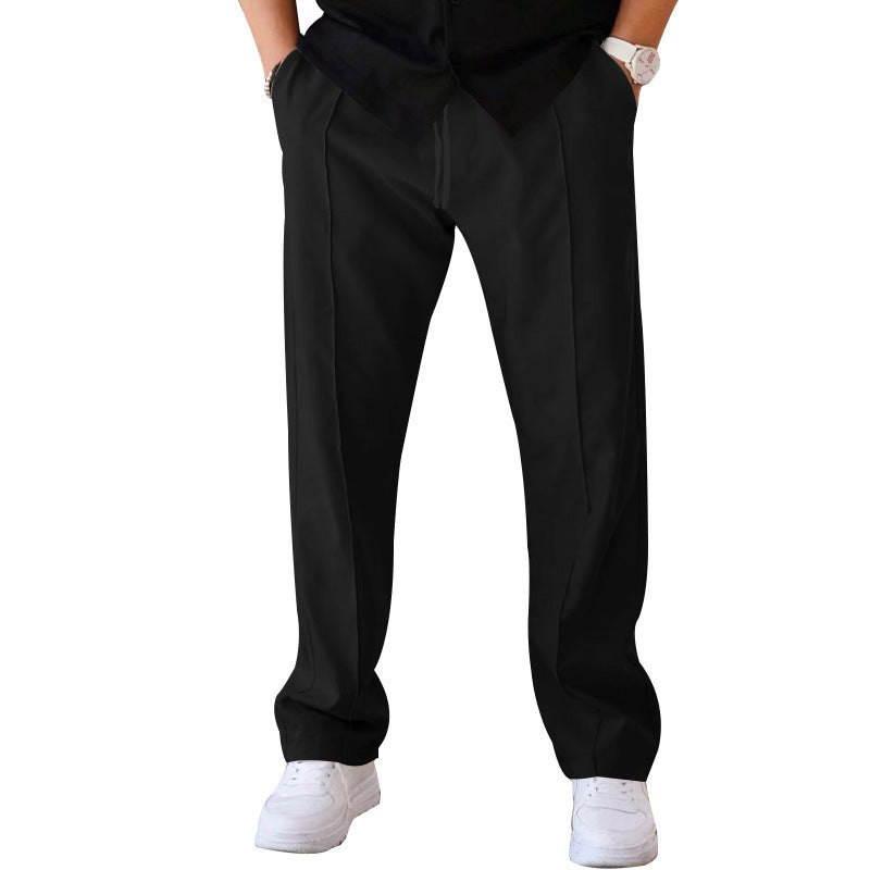 Men’s Straight Fit Pleated Trousers