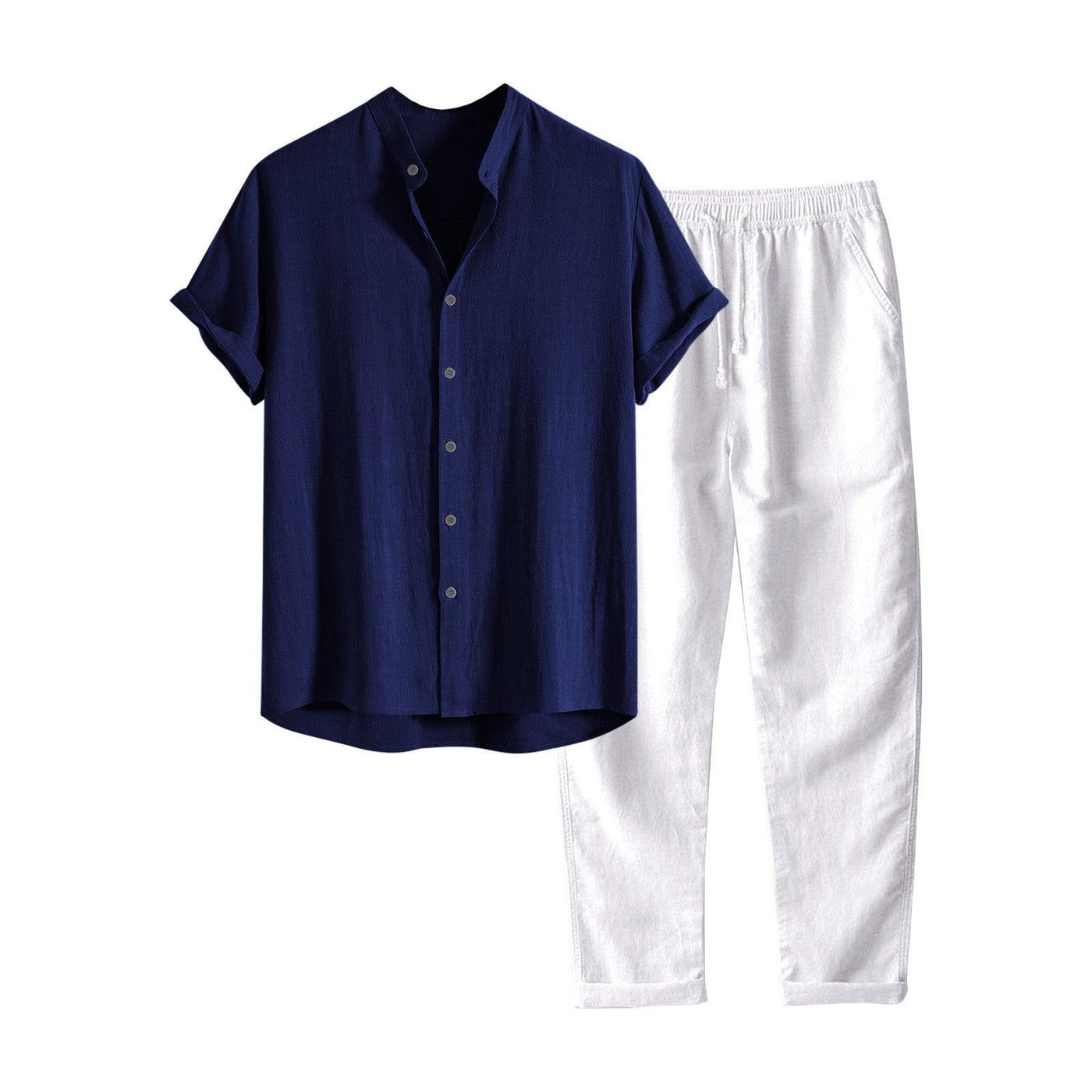 Men’s Linen Blend Shirt and Trousers