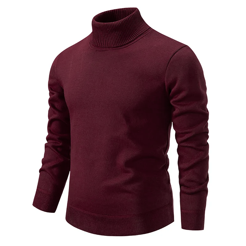 Men’s Ribbed Turtleneck Knit Jumper