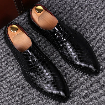 Men's Leather Lace-Up Shoes